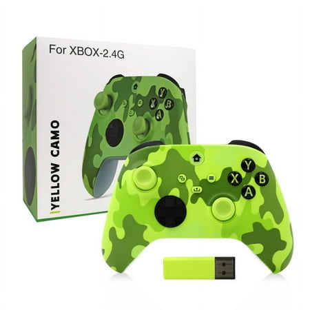 Xbox One Controller Wireless, with Xbox One Series S/X, Xbox Elite Series, PC, TURBO Function/Share Button/Built-In Volume Controls/Matte Texture with 2.4GHz Adapter-1