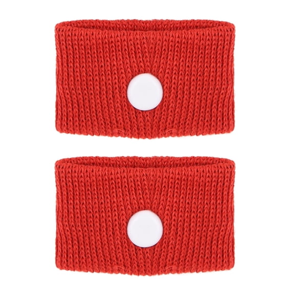 1 Pair Motion Sickness Bands,Travel Sickness Relief Wristbands,Anti Nausea Wristbands, Nausea Relief Band Wristbans for Travel Sea Car Sickness (Red)