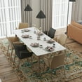thumbnail image 3 of Washable Area Rug, 5x7 Non-Slip Boho Vintage Living Room Bedroom Rug with Rubber Backing, Low Pile Faux Wool Soft Distressed Rug Floor Carpet for Living Room, Laundry, Kids Playroom, 3 of 11