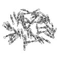 thumbnail image 1 of 50 piezas de anillos de acero aleado para barriles, tipo pesca, resistentes 8, 1 of 7