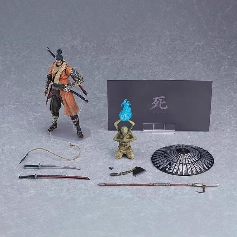 New Sekiro Figure, Fighting Standing Sekiro Action Figures 15cm/5.9inch PVC Character Figurine Cosplay Model Collectible Handicrafts for Anime Fans Gift