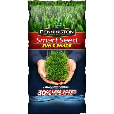 - Pennington Smart Seed Sun & Shade Grass Seed, 20 lbs