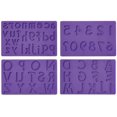 Wilton Silicone Letters and Numbers Fondant and Gum Paste Molds, 4