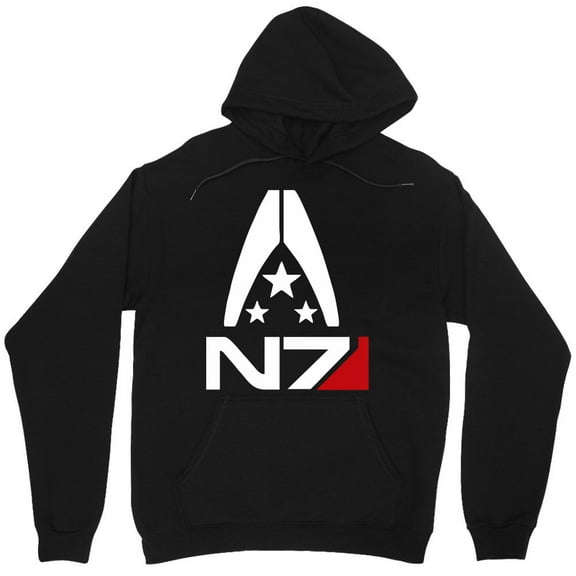 Mass Effect Alliance N7 Logo Graphic Sci-Fi Video Game Systems Military M1602 Unisex Hoodie, Up to Size 5XL