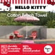 thumbnail image 2 of Toalla Franco Collectibles Sanrio Hello Kitty Roja 178x102 cm, 2 of 8