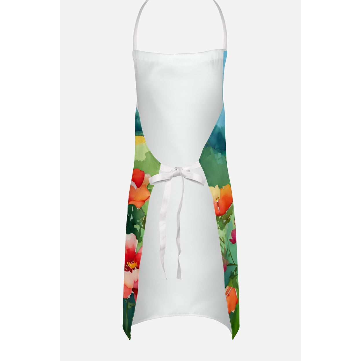 Iowa Wild Prairie Roses in Watercolor Apron 27 in x 30 in