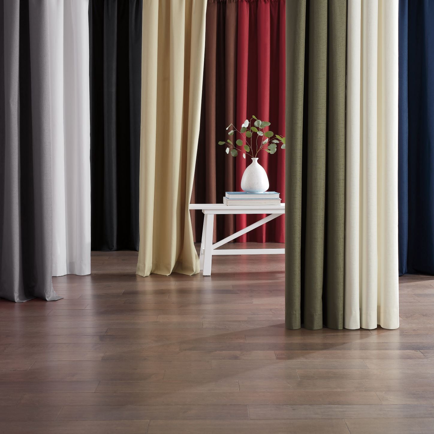 Eclipse Kendall Grommet Blackout Curtains, 84 In Long x 42 In Wide, Charcoal