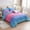 Pink Blue, variant on NTBED 6 Pieces Gradient Wavy Line Comforter Set, Colorful Glitter Rainbow Star Pattern Bedding Set for Boys Girls Teens, Twin Pink Green