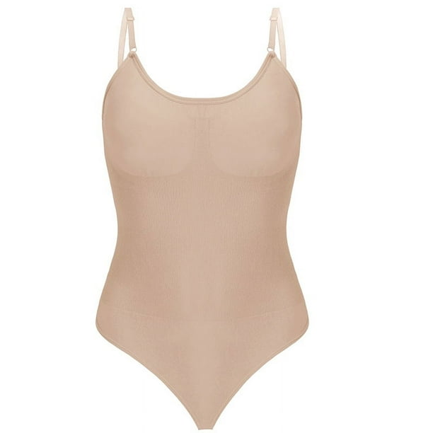 Mono moldeador sin costuras que levanta el vientre, tanga de talla grande, corsé ajustado con tirantes