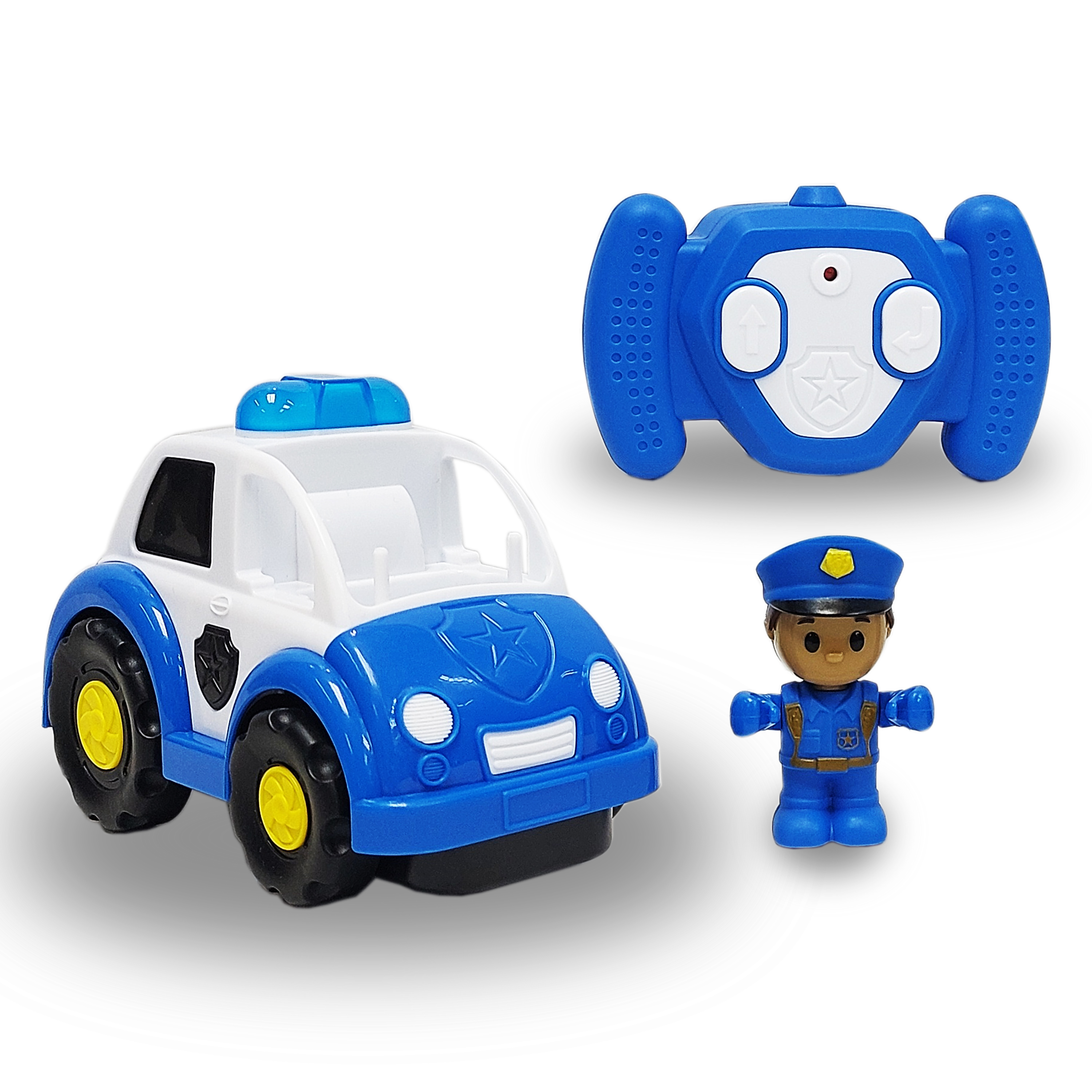 Kid Connection RC Police Car with Lights and Police Officer Figure, 2.4G, Ages 3+ - image 2 of 6
