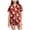 H4-Watermelon Red, variant on sdbrld Christmas Pjs for Kids Girls Pajamas Cute Short Sleeve Button Down Shirt and Shorts 2Pcs Matching Set Sizes 10-11 Years