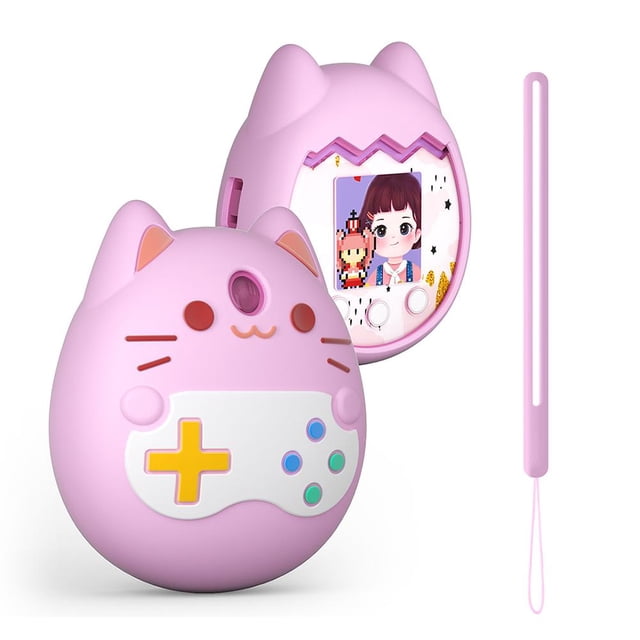 Virtual Pets Game Machine Cover Funda de silicona para Tamagotchi Pix (rosa) Tmvgtek Para Estrenar