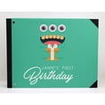 thumbnail image 3 of Darling Souvenir Green Monster & Gift Box Personalized Printed Birthday Party&nbsp;Guest&nbsp;Book&nbsp;Hardbound Cover Sign In&nbsp;Book&nbsp;Registry Scrapbook-9 x 12 Inches, 3 of 5