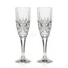 Dublin Non-Leaded Crystal Barware Champagne Flutes Glasses, Set of 2
