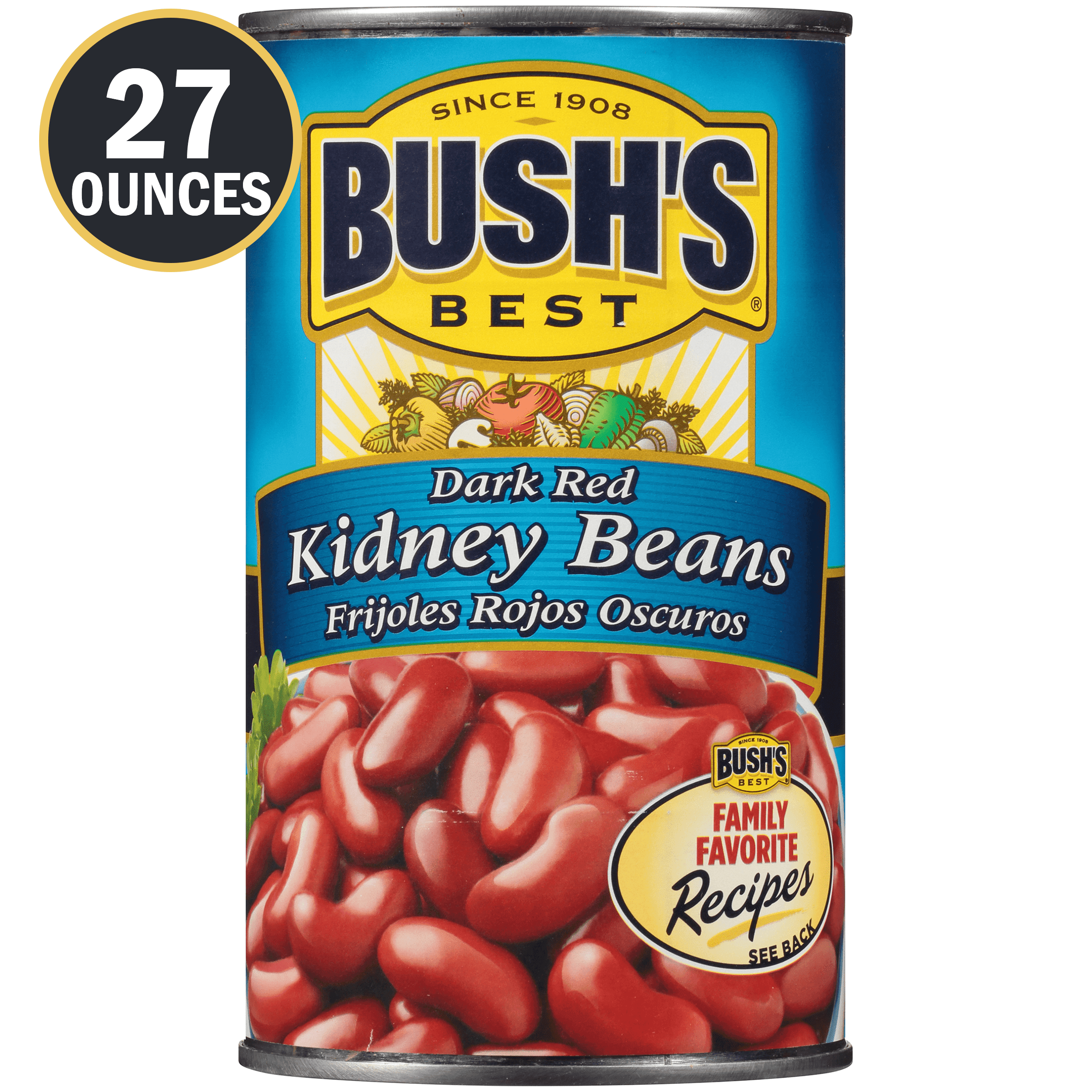 Bush's Dark Red Kidney Beans, 27 Oz can
