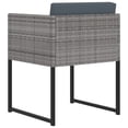 thumbnail image 6 of vidaXL Patio Dining Set Outdoor Table and Chairs Furniture Set Poly Rattan, 6 of 40