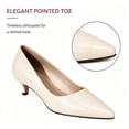 thumbnail image 3 of CHICVOMEY Comfortable Women Kitten Heel Pumps with Arch Support Lightweight and Non-Slip Fashion & Versatile Suitable for Work and Party, 3 of 8