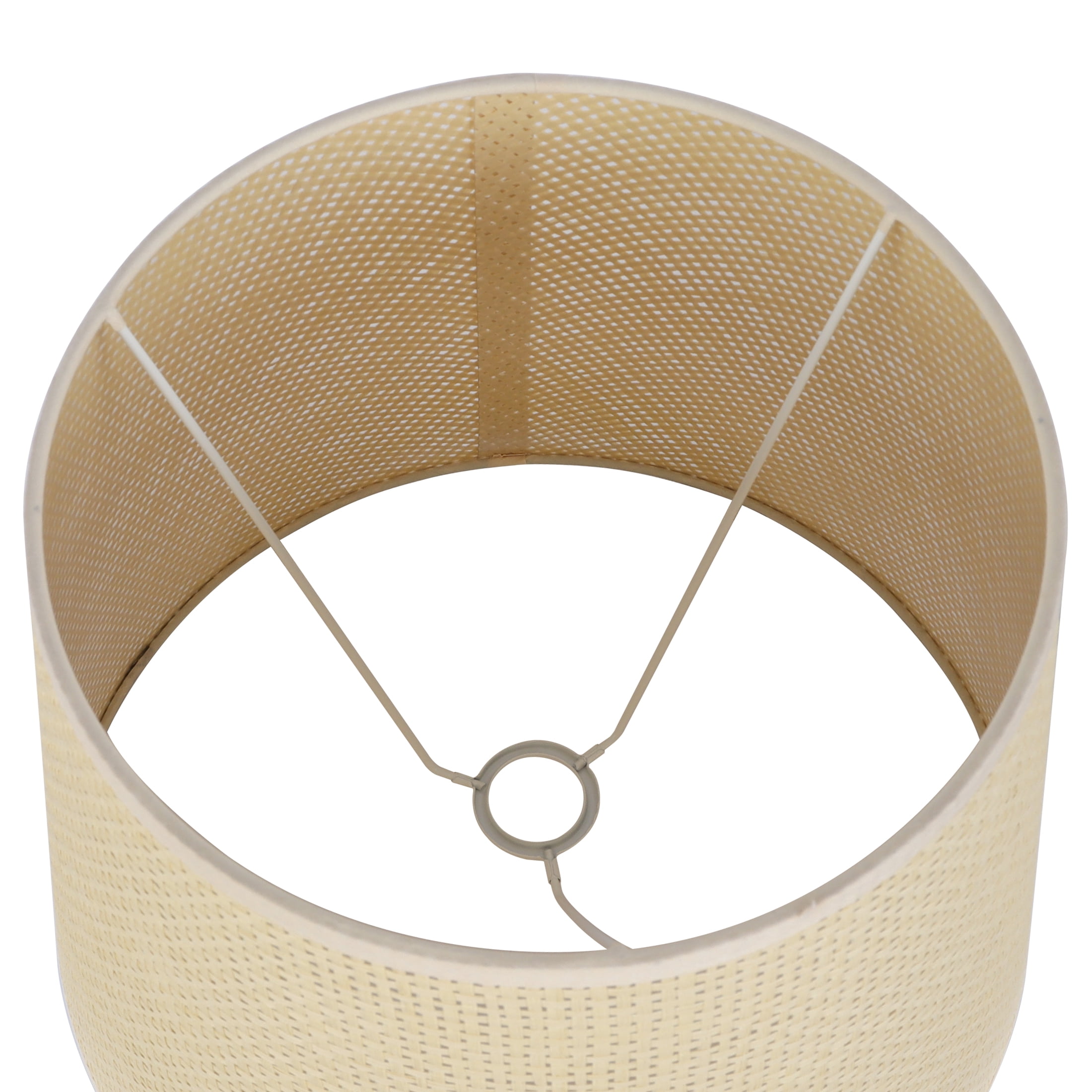 Simplee Adesso Rattan Paper Uno Lamp Shade, 11"H x 14"D, Transitional, Adult Office, Dorm Room
