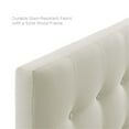 thumbnail image 5 of Modern Fabric Upholstered Full Panel Headboard in Ivory, 5 of 6