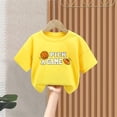 thumbnail image 4 of Nilvkv Boys T Shirts,Shirts for Boys,Kids Short Sleeve Crew Neck T-Shirt Basketball Print Pick a Game Soft Casual Breathable Top Yellow 11-12 Years, 4 of 5