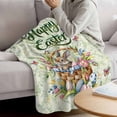 thumbnail image 3 of Easter Blanket Soft Cozy Warm Throw Blanket for Couch, Plush Fuzzy Flannel Fleece Blankets for Sofa, Spring Floral Easter Eggs Bunny Tulip Butterfly Bed Blankets Lightweight Gifts for Women, 40"x60", 3 of 9
