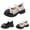 Beige, variant on Fancifize Mary Jane Dress Shoes for Girls Kids Cute Bow Princess Heel Flats Platform Loafers School Uniform Party Shoes