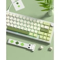 thumbnail image 2 of COSTOM Mechanical Gaming Keyboard, 60% QMK/VIA Creamy Mechanical Keyboard, RGB Cute Wired Keyboad with Hot Swappable Gasket,Green, 2 of 9