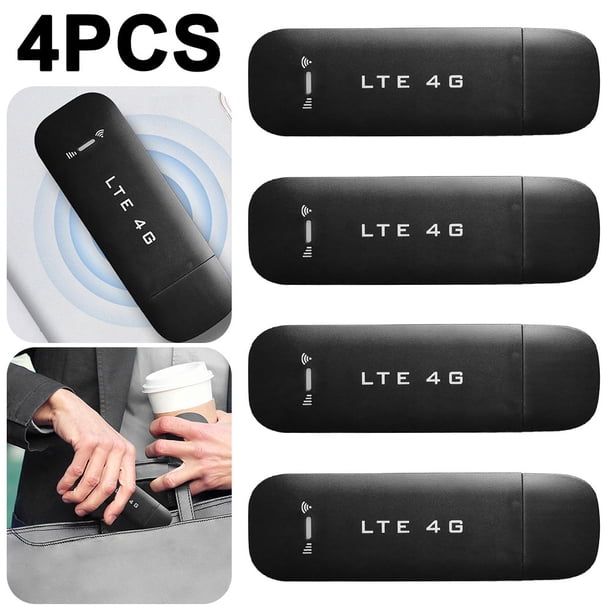 Enrutador Inalámbrico 4G Enrutador USB Portátil para Computadoras Portátiles (negro)