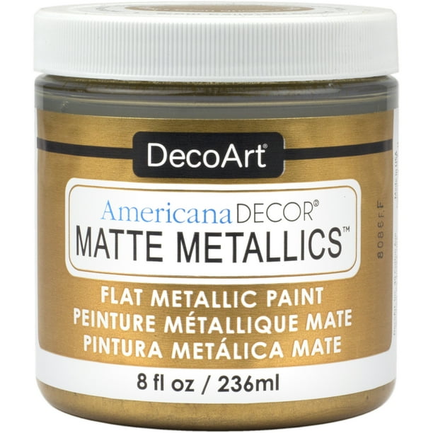 DecoArt Americana Decor Matte Metallic Paint, Vintage Brass Walmart