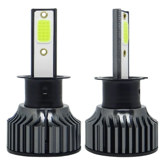 2Pcs Car Cob Led Headlight H1 H3 H4 H7 9005 9006 Conversion Beam 6500K Lights Bright White Headlamps H11 Fangkenuo