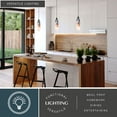 thumbnail image 3 of Milano Bronze Mini Pendant Ceiling Light Black and White Glass, 3 of 8
