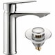 thumbnail image 1 of Grifo de baño, grifo mezclador para lavabo, grifo de lavabo cromado, grifo de baño ajustable en frío y caliente, 1 of 5