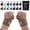 Brown, variant on Modvel Adjustable Wrist Wraps – Thick, Breathable Support Straps for Wrist Stability, Comfort & Grip – for Weight Training – Green (2-Pack)