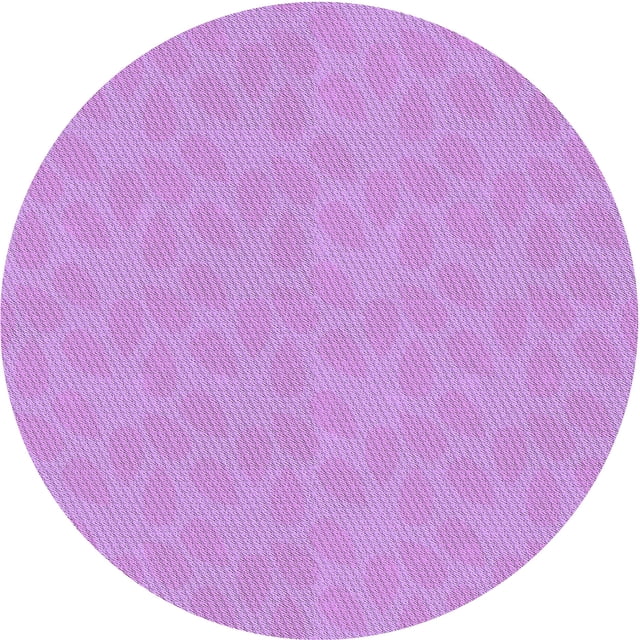 Ahgly Company Tapis d'Intérieur Rond Lavable en Machine Violet Violet Transitionnel, 8 Pieds Rond