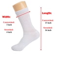 thumbnail image 7 of Cotton Crew Socks for Women 6 PAIRS Size 9-11 (Pink 3 PAIRS, White 3 PAIRS), 7 of 7