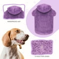 thumbnail image 4 of ZDM Fuzzy Dog Hoodie Dog Sweaters for Large Dogs Soft Double-Sided Plush Fleece Pet Sweater Pet Clothes Coats Hoodie Sherpa Hooded Sweatshirt(Coffee-XXL), 4 of 7