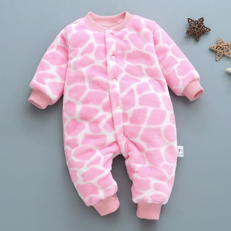 

Simplmasygenix Children s Day Baby Romper Clearance Newborn Infant Baby Girls Boys Print Thick Warm Jumpsuit Playsuit Romper Clothes