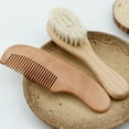 thumbnail image 6 of Momihoom Baby Goat Hair Brush and Comb Set for Newborns & Toddlers| Eco-Friendly Safe Brush | Natural Wooden Comb | Soft Bristles for Cradle Cap | Perfect Baby Shower and Registry Gift, 6 of 8