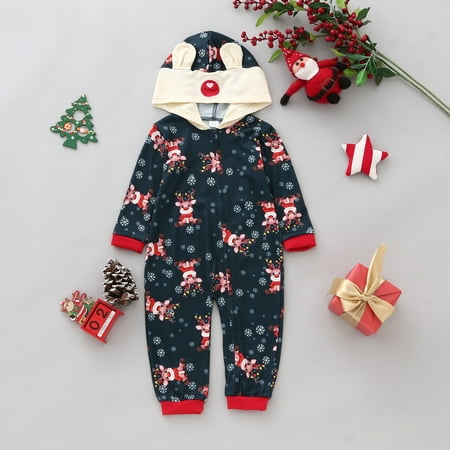 

KEUSN Christmas Print Matching Family Christmas Pajamas Set
