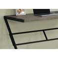 thumbnail image 2 of Computer Desk, Home Office, Laptop, 48"l, Work, Brown Laminate, Black Metal, Contemporary, Modern, 2 of 4