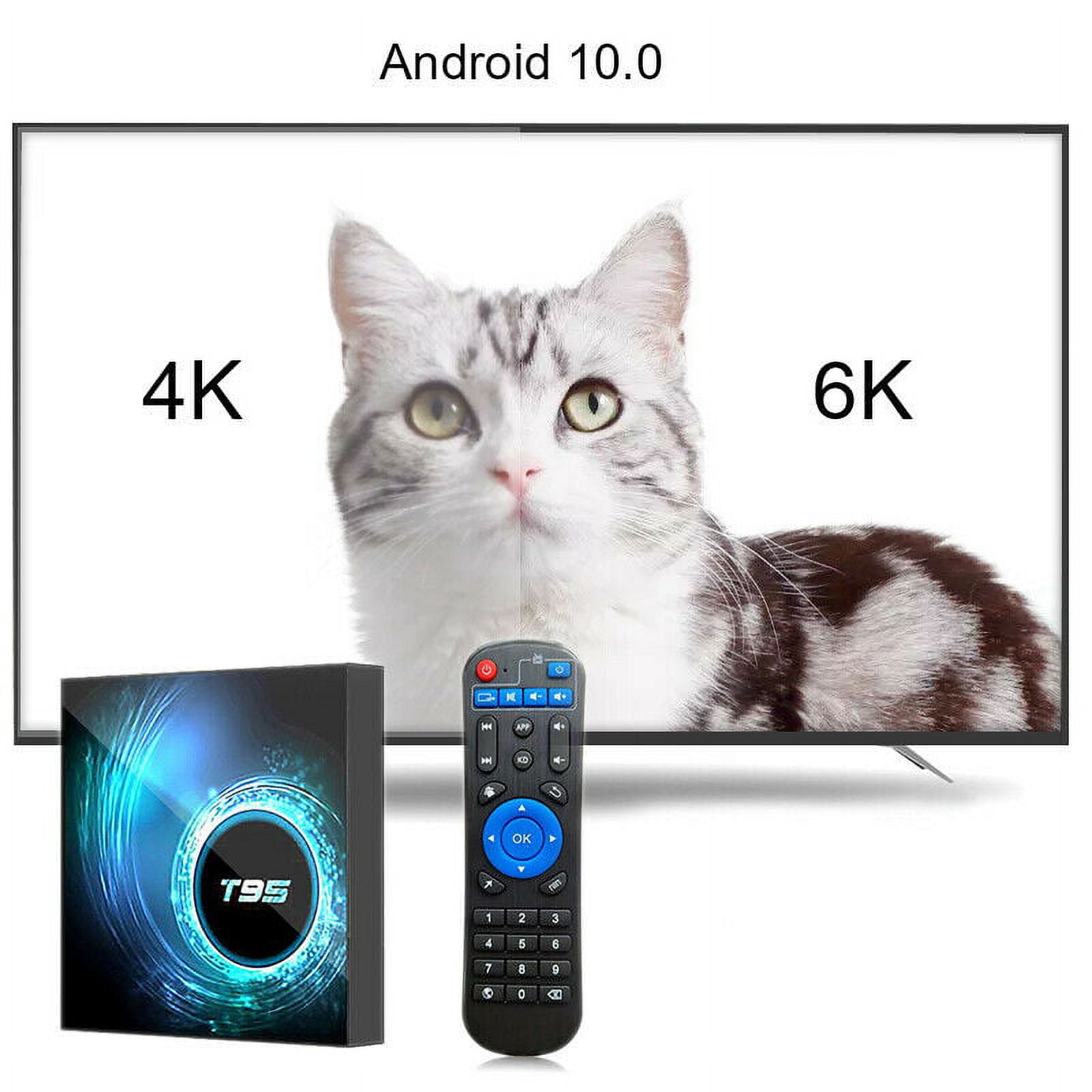 Caja de TV Android 10.0, T95 Android Box 4GB RAM 32GB ROM Allwinner H616  Quad-core Smart Android TV Box 64bit, soporte 2.4G/5.0G Dual WiFi 6K Utral  HD
