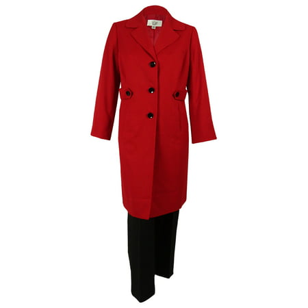 Le Suit Women's Three Button Coat Pant Suit - Walmart.com