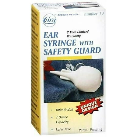 6 Pack - Cara Ear Syringe With Safety Guard No. 19 1 Each