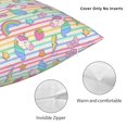 thumbnail image 3 of Yiaed Cute Unicorn Print Pillow Covers Super Soft Decorative Square Throw Pillow Covers Case Cushion Covers for Sofa Couch Bedroom Car Decor（No pillow core）-26"x26", 3 of 7