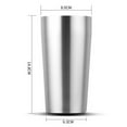 thumbnail image 2 of Taza de cerveza de acero inoxidable 304 Taza de cerveza fría de doble capa lavable MABOTO 450ml, 2 of 7
