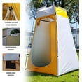 thumbnail image 4 of Pop Up Privacy Shower Tent Portable Outdoor Sun Shelter Camp Toilet Changing Dressing Room(Yellow), 4 of 6