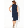 thumbnail image 2 of Catherines Women's Plus Size Ponte Sleeveless Shift Dress, 2 of 4