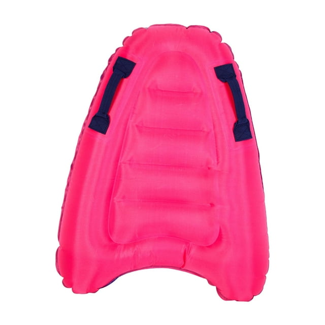 Tabla de surf inflable para adultos y niños, balsa de juego acuático con asas, flotador para nadar Rosa