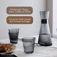thumbnail image 5 of Rosendahl Grand Cru Nouveau 33.8 oz. Water Carafe - Elegant Smoke-Colored Mouth Blown Glass with Patinated Steel Accents, Dishwasher Safe - Stylish & Functional Design for Modern Living, 5 of 7