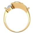 thumbnail image 4 of Three-Stone Engagement Ring for Women - 3.5ct Natural Morganite in 14K Yellow Gold Promise Ring, 4 of 7